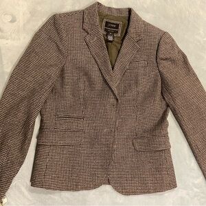 J. Crew Houndstooth Blazer - Black and White